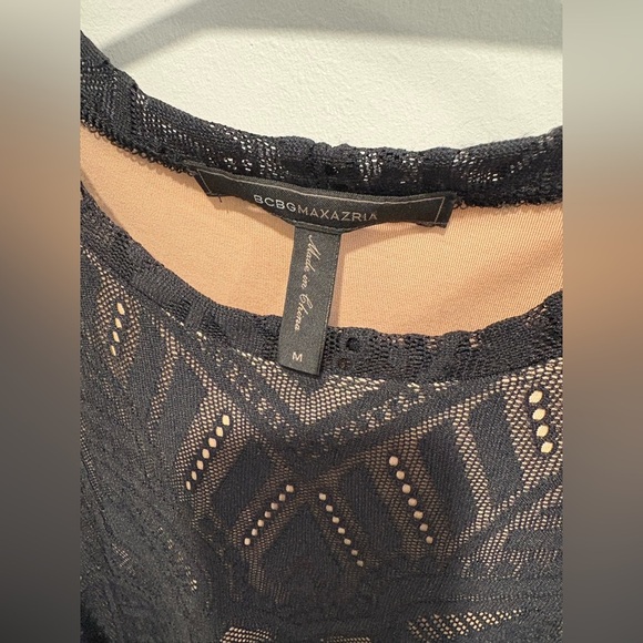 🌟 BCBGMAXAZRIA NATYLY BLACK LACE DRESS🌟 - Picture 5 of 14